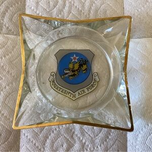 Vintage USAF  “Fourteenth Air Force” Commemorative Glas Ashtray